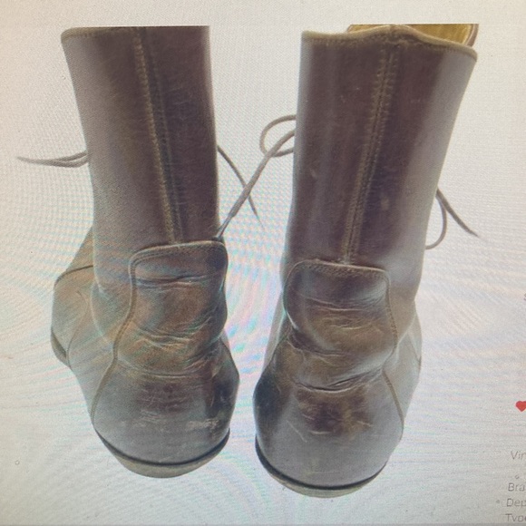 Dan Post Vintage Pointed Toe Lace-Up Boots sz 7.5M - Picture 4 of 11